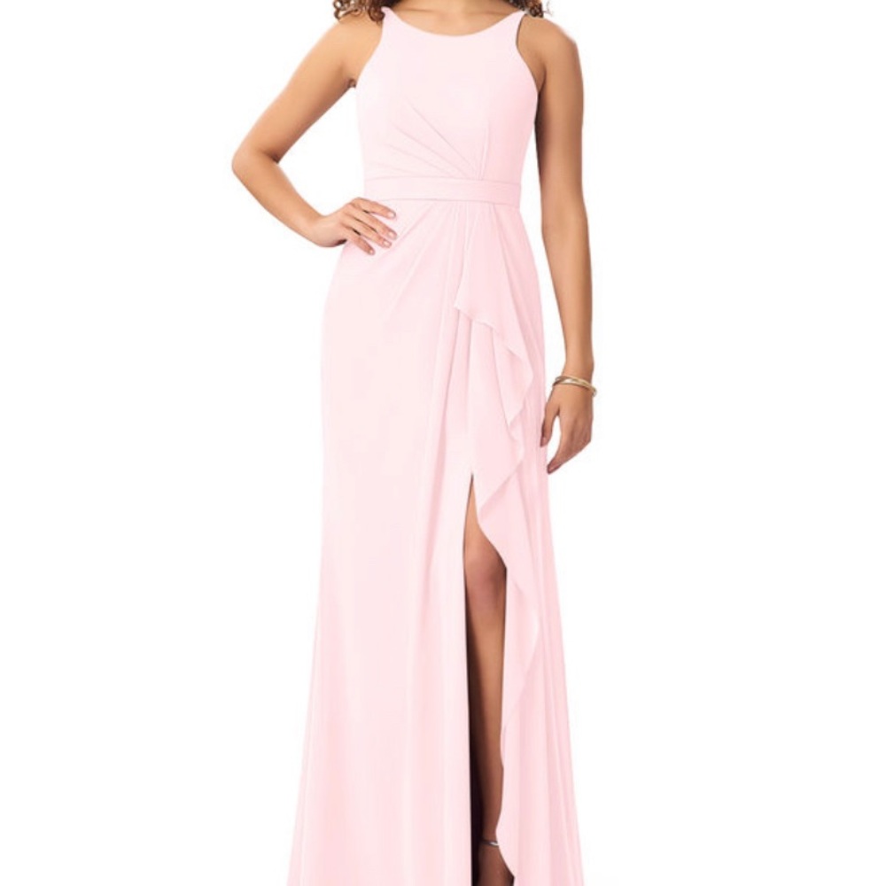 Azazie Cassandra Blushing Pjnk size A12